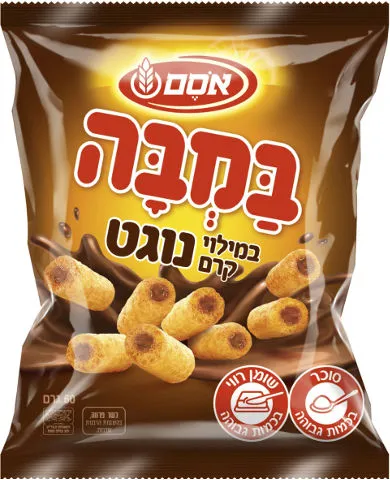 במבה במילוי קרם נוגט - ריאו בעיר