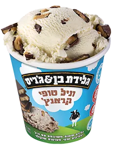 גלידת בן &ג׳ריס | וניל טופי קראנץ' - ריאו בעיר