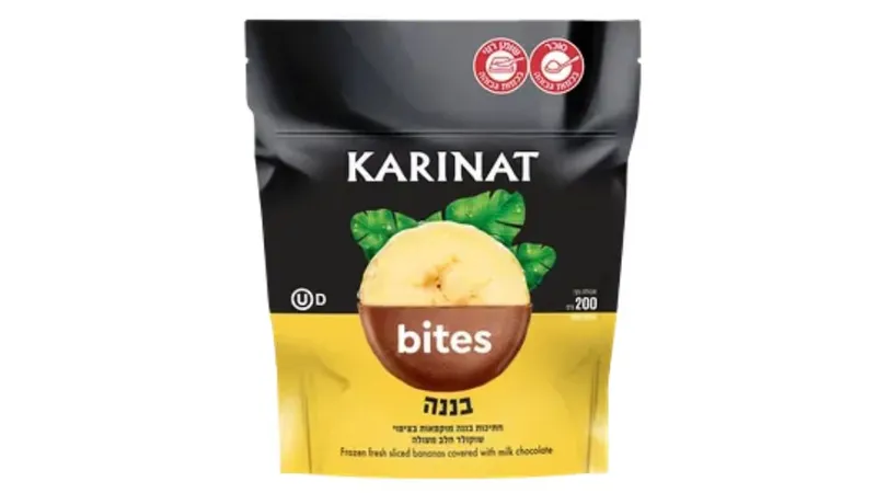 קרינט בייטס | בננה מצופה שוקולד לבן וחלב - ריאו בעיר