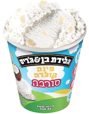 גלידת בן &ג׳ריס | סורבה פינה קולדה - ריאו בעיר